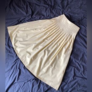 A-line pleated skirt
